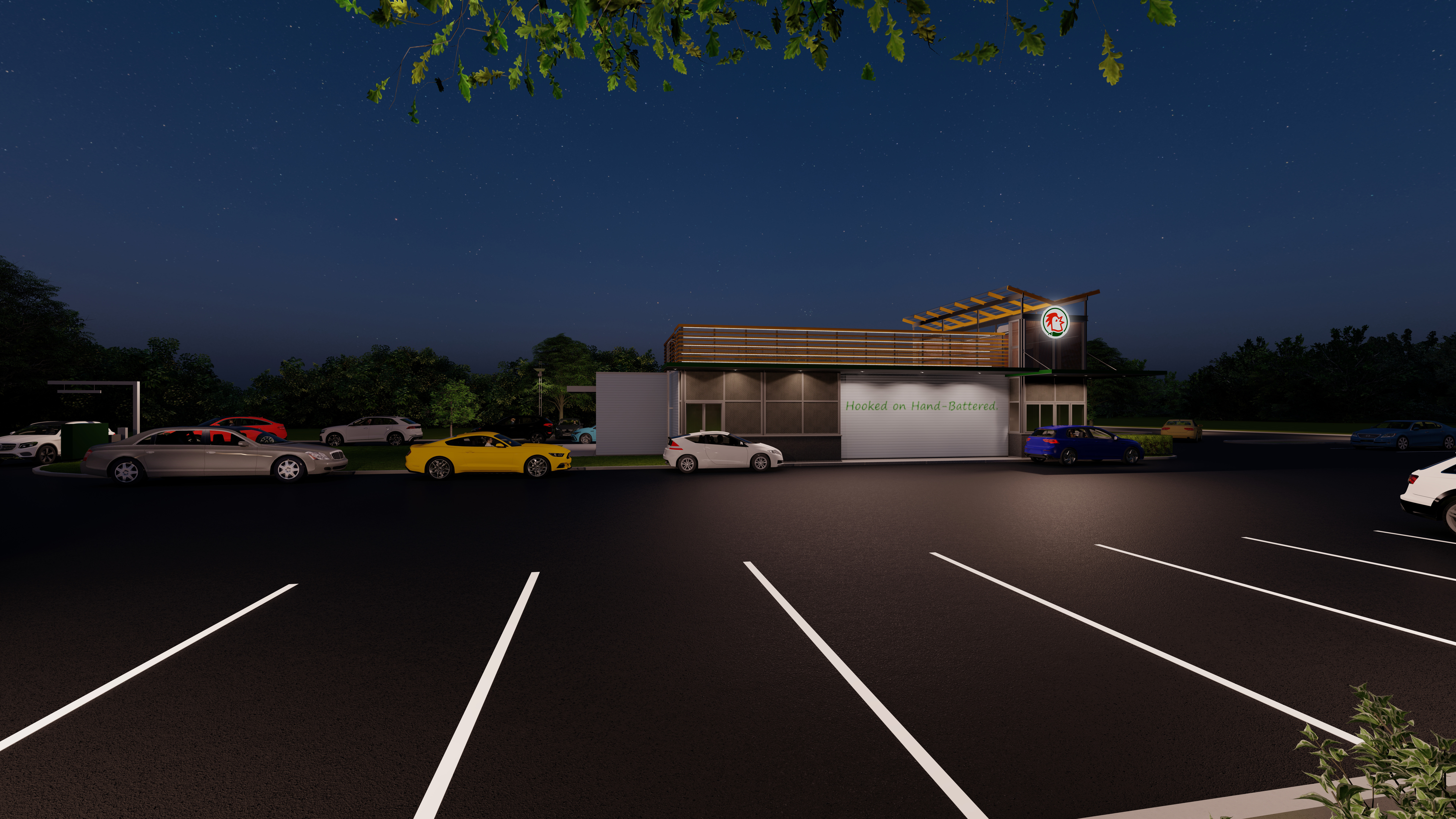 Southern Classic Chicken evening rendering